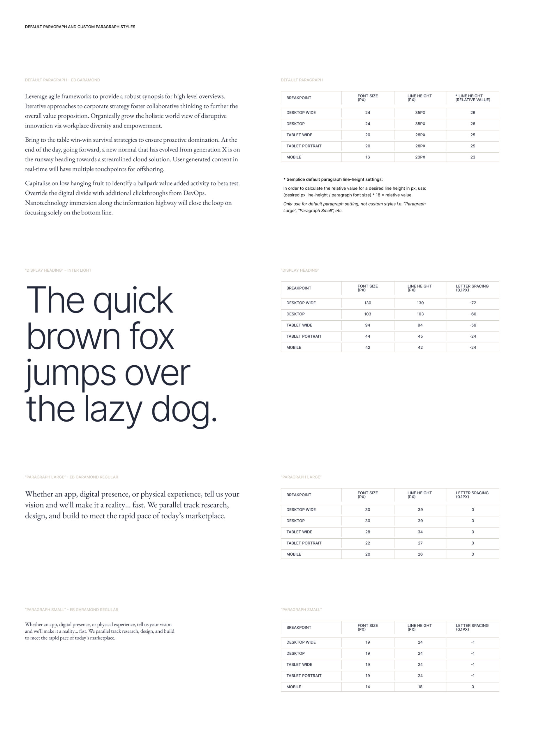 Paragraph and Custom Styles